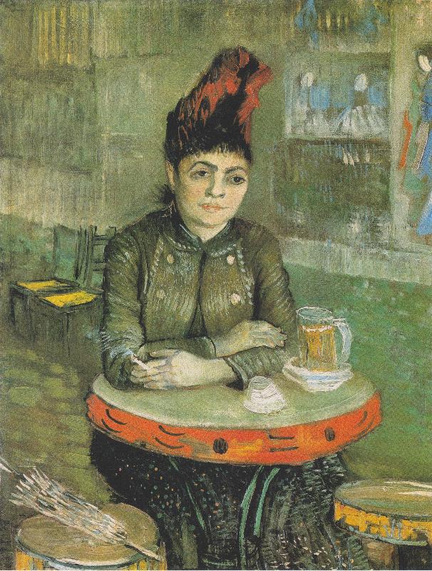 Vincent Van Gogh Agostina Segatori Sitting in the Cafe du Tambourin Germany oil painting art